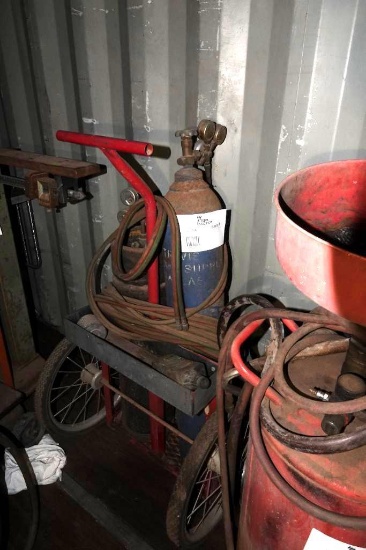 Oxy/Ace Tanks/Hose/Regulator and cart