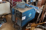 Miller Dialarc HF electric tig welder on cart