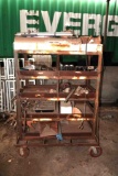 rolling cart and contents