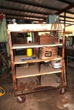 rolling cart and contents 1x