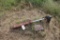 Hydraulic cylinder with hoses and steel mounting bracket