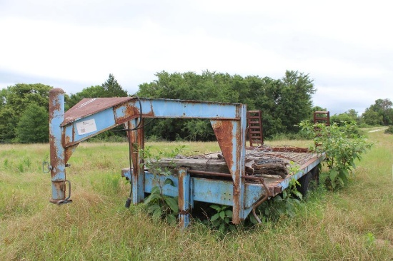 16 ft gooseneck flatbed trailer with ramps