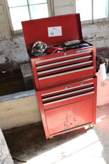 Craftsman toolbox with tools