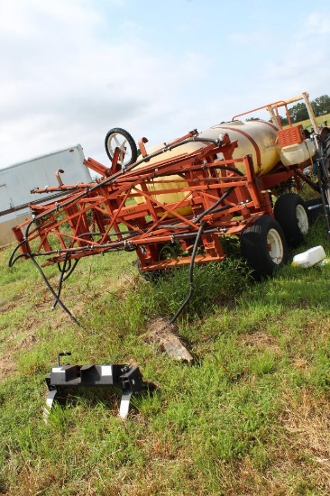 Tandem Axle 1000-Gallon Field Sprayer with Folding Boom and Pump Assembly