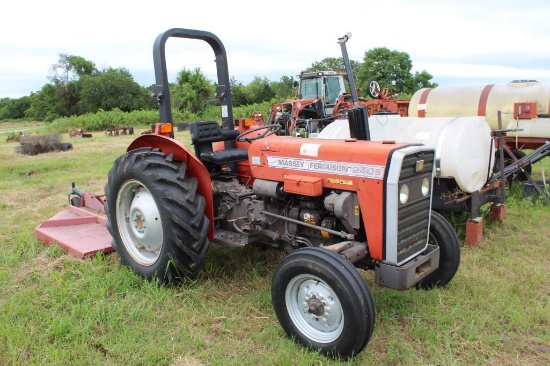 Massey Ferguson 240S tractor with 3-point and PTO.