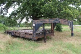 24 ft gooseneck flatbed trailer with diamond plate floor