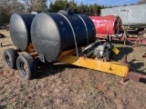 dual tank dual axle spray trailer (gas powered)