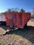 single axle 14 dump trailer