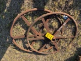 iron wheels/base 2x