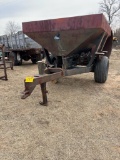 Wheel-driven fertilizer spreader