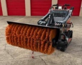 Skid steer broom attachment