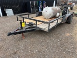 16 x 6.5 ft flatbed trailer