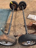 Dual axle with 14-inch rims