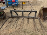 7 ft square bale front loader