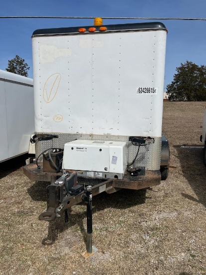 7x11 Cargo/Job site trailer w/Onan 6.5 KVA Generator Tandem Axel