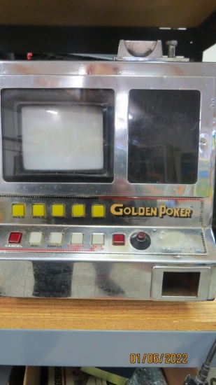 Golden Poker Electric Machine-vintage Table Top