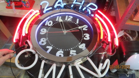 Vintage 24 Hr Towing Electrical Clock