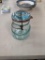 Blue Mason Jar Quart Jar w/ Lid