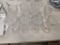 8 Fostoria Hex Water Goblets