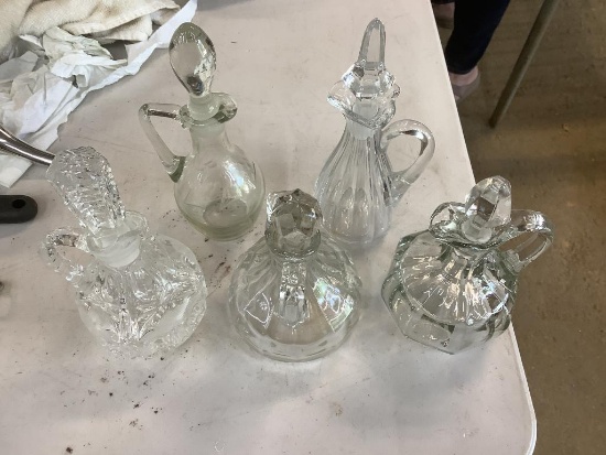 5 Assorted Cruets