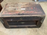Vintage Wooden Toolbox w/ Hand Tools 27 1/2