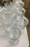 7 5oz Fostoria Low Water Goblets