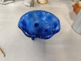 Cobalt Blue Stag + Holly Bowl