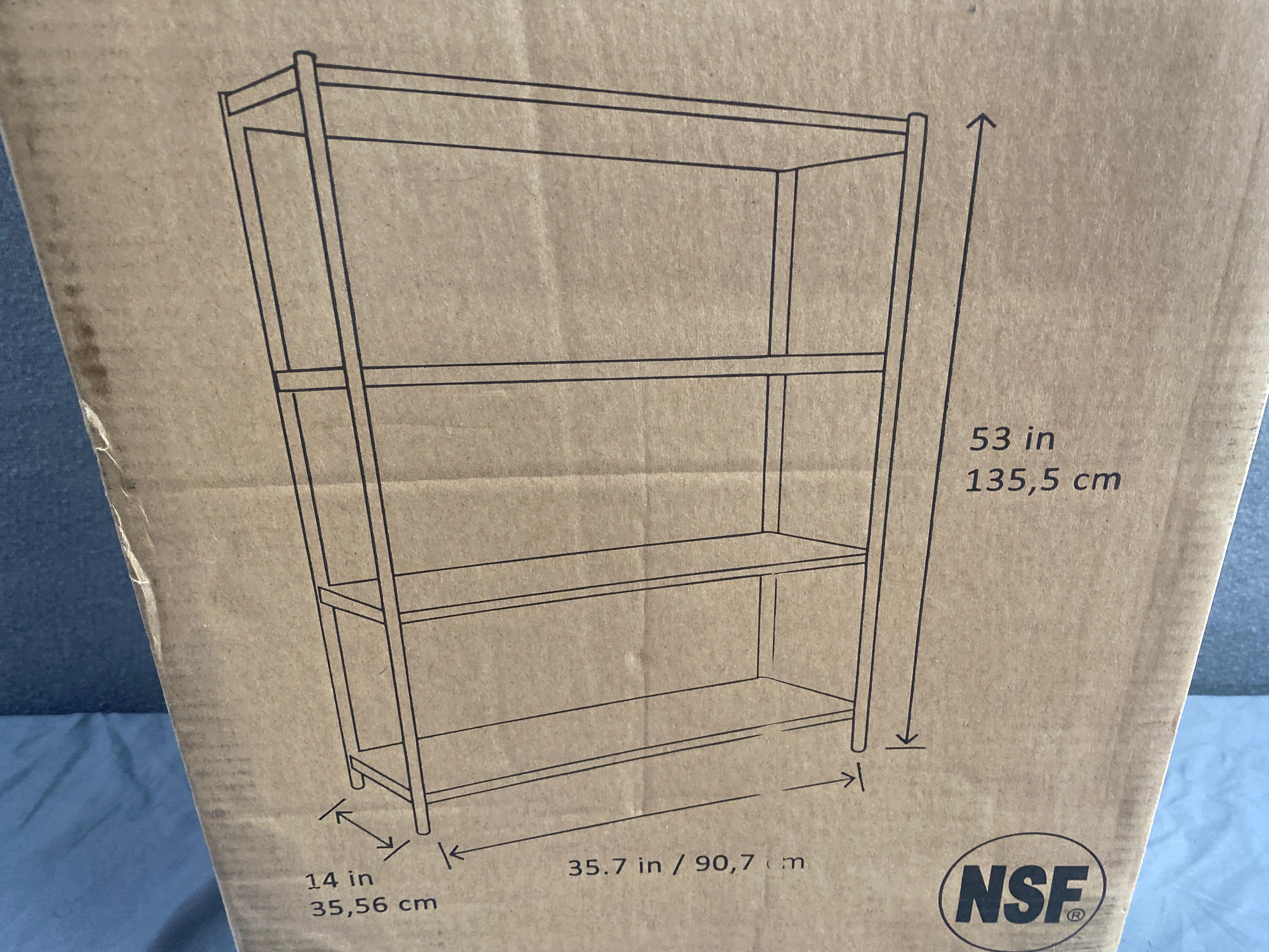 Style selections 4 tier on sale shelving unit