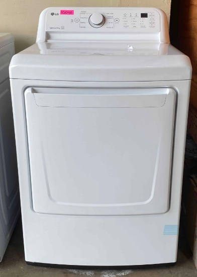 LG 7.3-cu ft Side Swing DoorGas Dryer (White)