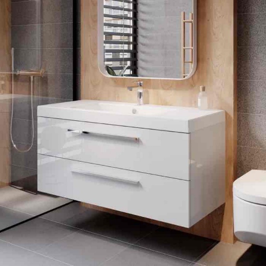 Calabrese wall mounted single bathroom vanity