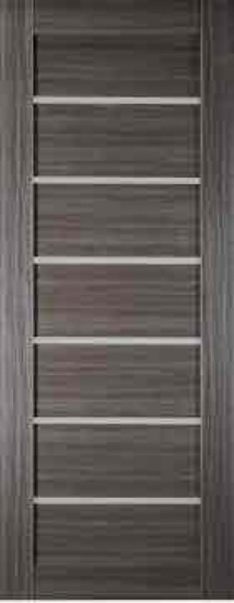 Paneled Manufactured Wood and Glass Alba Standard Door