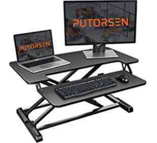 Putorsen Standing Desk Converter with Height Adjustable