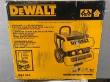 DeWalt Heavy duty continuous electric wheeled dolly style 4 gal air compressor with panel