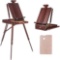 MEEDEN French Easel,Wooden Sketch Easel Box with Fodable Legs