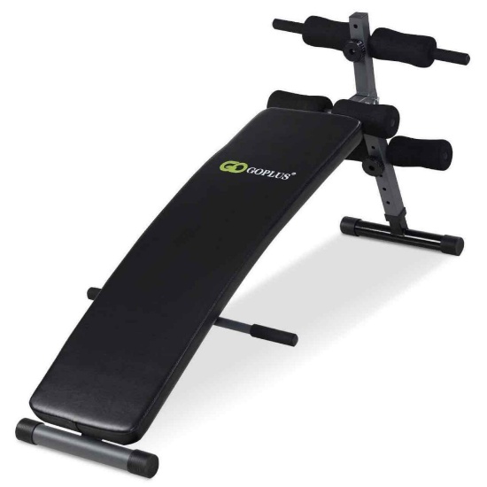 Adjustable Arc-Shaped Decline Sit Up Bench