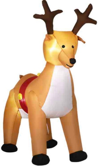 HOMCOM Christmas Inflatable Reindeer