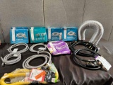 Lot of 9 Refrigerator waterline, dryer hose & 3 Dryer cords