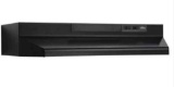 Broan Convertible Under-Cabinet Range Hood with Light in Black