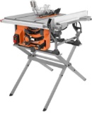 RIDGID 10 IN. TABLE SAW WITH FOLDING STAND