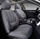 Coverado Car Seat Covers 2 Pieces, Waterproof Nappa Leather Auto Seat Protectors for Front Seats,