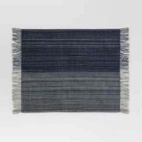Cotton Striped Placemat Blue - Threshold
