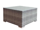 Patio Combination Cushioned Pe Wicker Sofa Furniture Set-D