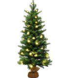 3Ft Pre-Lit Spruce Tabletop Christmas Tree Lights Timer