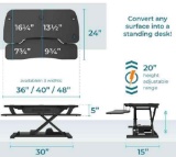 Costway Sit-to-Stand Electric Desk Riser