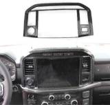 Carbon Fiber Central Control Navigation Screen Trims for Ford F150 F-150 2021-22