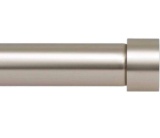 Ivilon Drapery Window Curtain Rod - End Cap Style Design 1 Inch Pole. 72 to 144 Inch Color Satin
