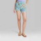 High-Rise Dolphin Shorts - Wild Fable Size M Color Aqua Blue Swirl