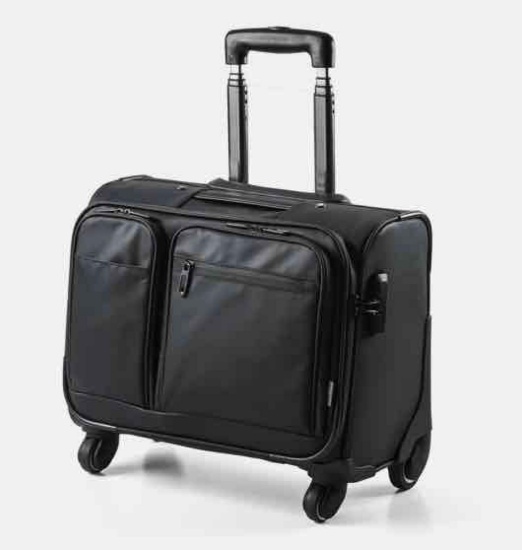 SANWA Rolling Laptop Bag with Lock, Water Resistant, Overnight Computer Briefcase on Wheels,