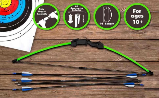 Archery Recurve Bow and Arrow Youthbow Set - Beginner Bows for Outdoor Hunting