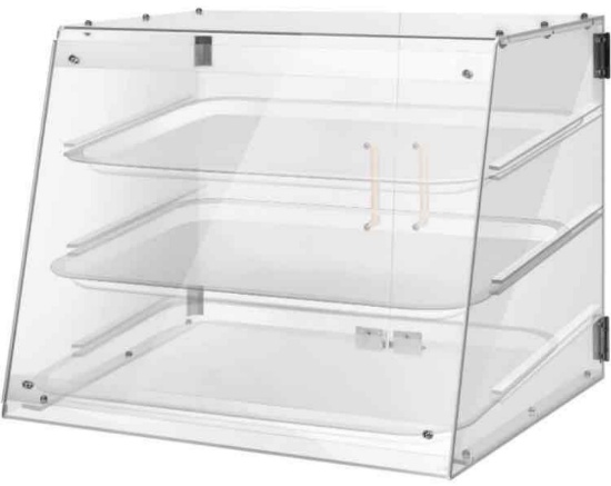 Tray Commercial Countertop Bakery Display Case with Rear Doors